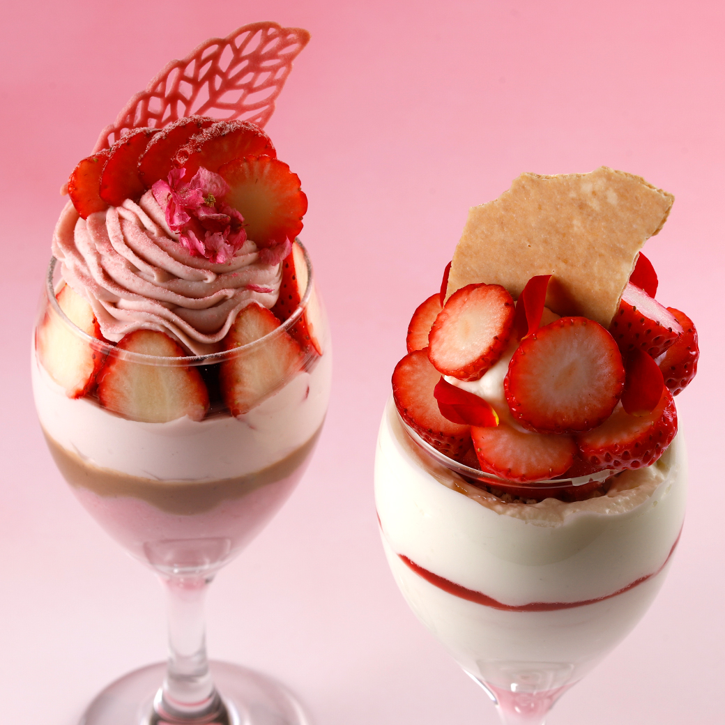 『桜×苺パフェ』
