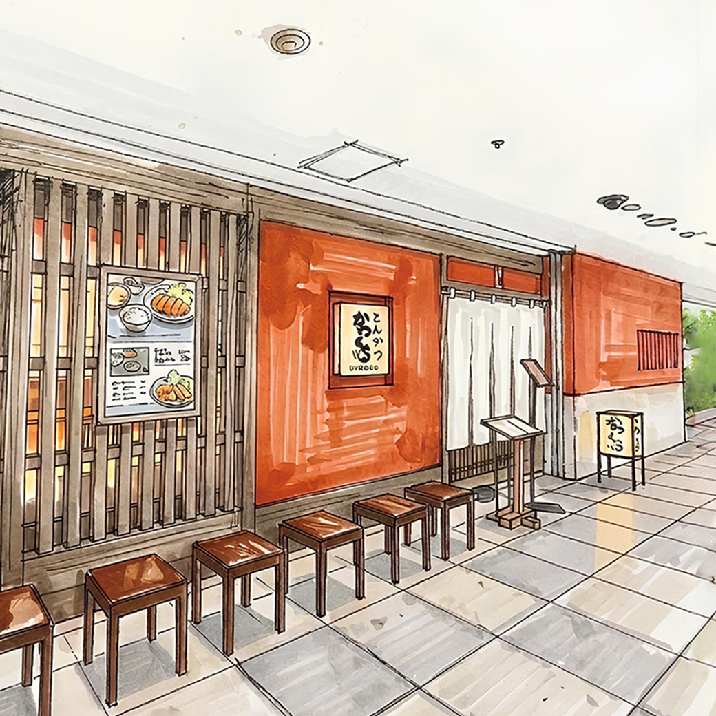 成城コルティ店イラスト